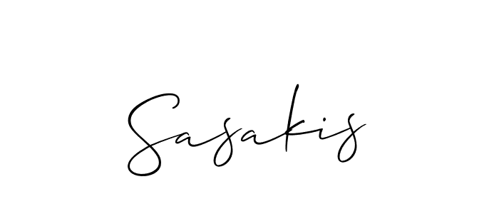 Best and Professional Signature Style for Sasakis. Allison_Script Best Signature Style Collection. Sasakis signature style 2 images and pictures png