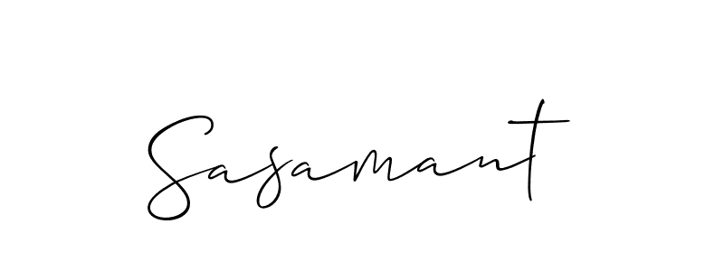 Create a beautiful signature design for name Sasamant. With this signature (Allison_Script) fonts, you can make a handwritten signature for free. Sasamant signature style 2 images and pictures png