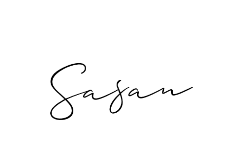 It looks lik you need a new signature style for name Sasan. Design unique handwritten (Allison_Script) signature with our free signature maker in just a few clicks. Sasan signature style 2 images and pictures png