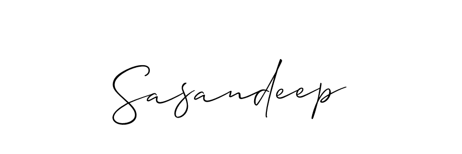 It looks lik you need a new signature style for name Sasandeep. Design unique handwritten (Allison_Script) signature with our free signature maker in just a few clicks. Sasandeep signature style 2 images and pictures png