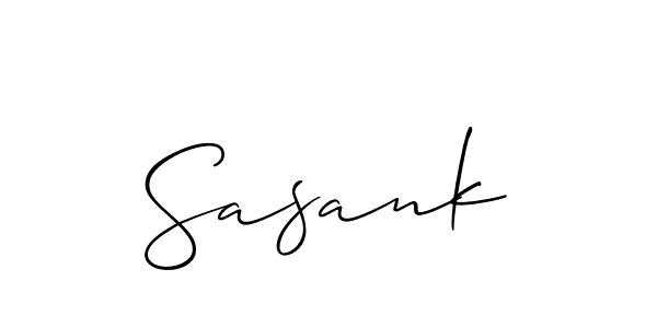 Allison_Script is a professional signature style that is perfect for those who want to add a touch of class to their signature. It is also a great choice for those who want to make their signature more unique. Get Sasank name to fancy signature for free. Sasank signature style 2 images and pictures png