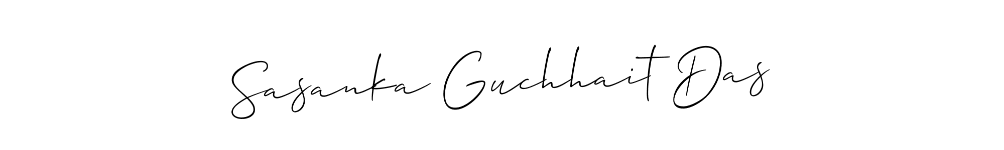Create a beautiful signature design for name Sasanka Guchhait Das. With this signature (Allison_Script) fonts, you can make a handwritten signature for free. Sasanka Guchhait Das signature style 2 images and pictures png