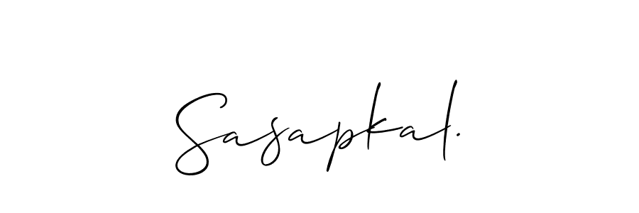 Similarly Allison_Script is the best handwritten signature design. Signature creator online .You can use it as an online autograph creator for name Sasapkal.. Sasapkal. signature style 2 images and pictures png