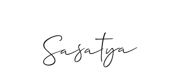 Make a short Sasatya signature style. Manage your documents anywhere anytime using Allison_Script. Create and add eSignatures, submit forms, share and send files easily. Sasatya signature style 2 images and pictures png