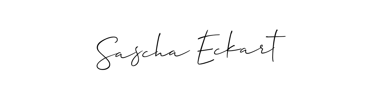 This is the best signature style for the Sascha Eckart name. Also you like these signature font (Allison_Script). Mix name signature. Sascha Eckart signature style 2 images and pictures png