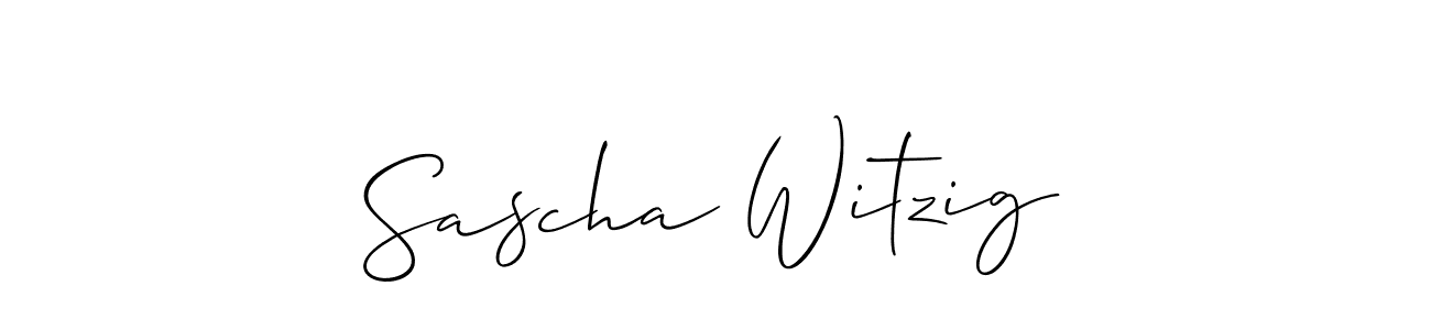 if you are searching for the best signature style for your name Sascha Witzig. so please give up your signature search. here we have designed multiple signature styles  using Allison_Script. Sascha Witzig signature style 2 images and pictures png