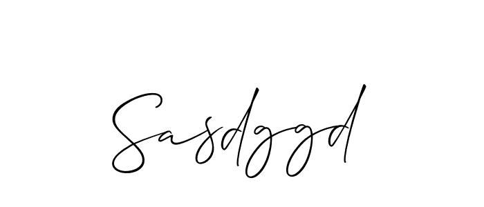 Use a signature maker to create a handwritten signature online. With this signature software, you can design (Allison_Script) your own signature for name Sasdggd. Sasdggd signature style 2 images and pictures png