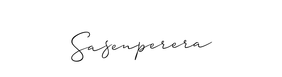 if you are searching for the best signature style for your name Sasenperera. so please give up your signature search. here we have designed multiple signature styles  using Allison_Script. Sasenperera signature style 2 images and pictures png