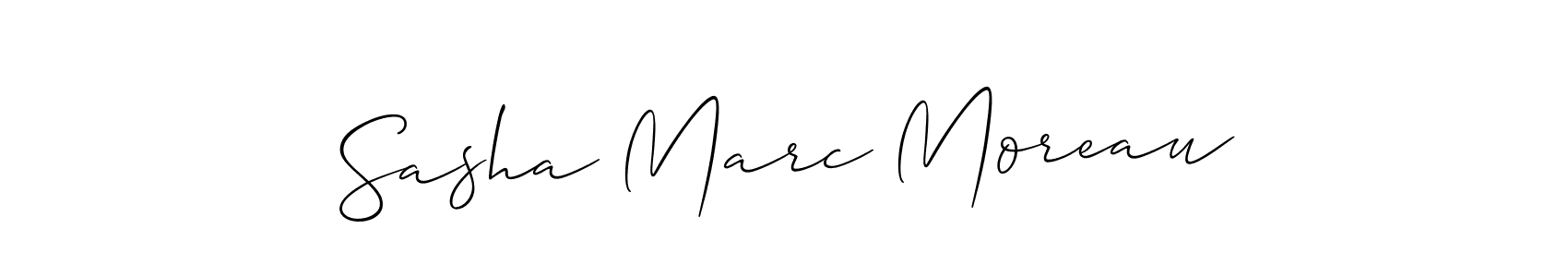 How to Draw Sasha Marc Moreau signature style? Allison_Script is a latest design signature styles for name Sasha Marc Moreau. Sasha Marc Moreau signature style 2 images and pictures png