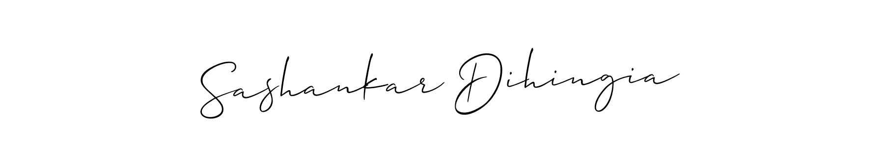 Similarly Allison_Script is the best handwritten signature design. Signature creator online .You can use it as an online autograph creator for name Sashankar Dihingia. Sashankar Dihingia signature style 2 images and pictures png