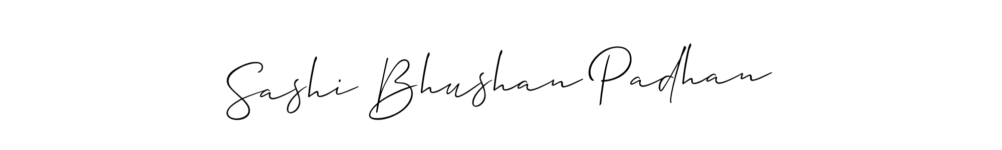 Make a beautiful signature design for name Sashi Bhushan Padhan. With this signature (Allison_Script) style, you can create a handwritten signature for free. Sashi Bhushan Padhan signature style 2 images and pictures png