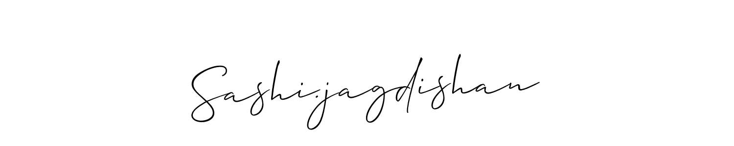 Create a beautiful signature design for name Sashi.jagdishan. With this signature (Allison_Script) fonts, you can make a handwritten signature for free. Sashi.jagdishan signature style 2 images and pictures png