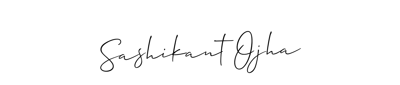 Make a beautiful signature design for name Sashikant Ojha. With this signature (Allison_Script) style, you can create a handwritten signature for free. Sashikant Ojha signature style 2 images and pictures png