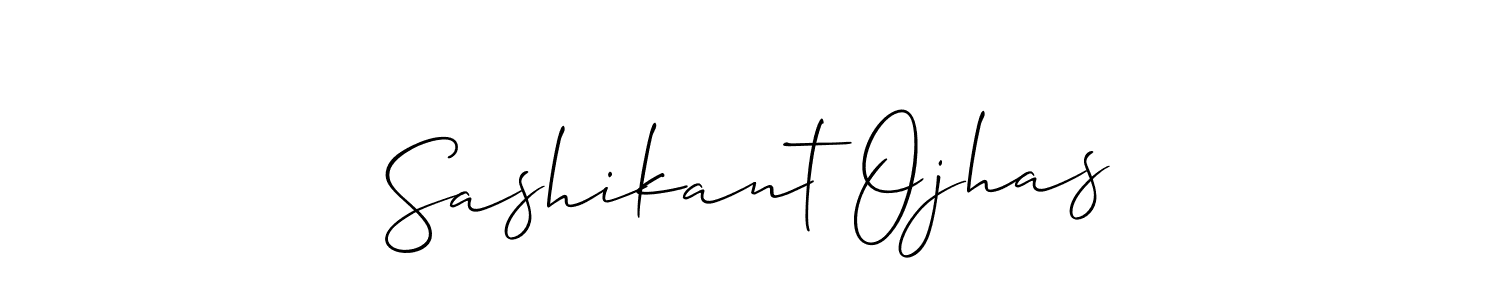 Also You can easily find your signature by using the search form. We will create Sashikant Ojhas name handwritten signature images for you free of cost using Allison_Script sign style. Sashikant Ojhas signature style 2 images and pictures png