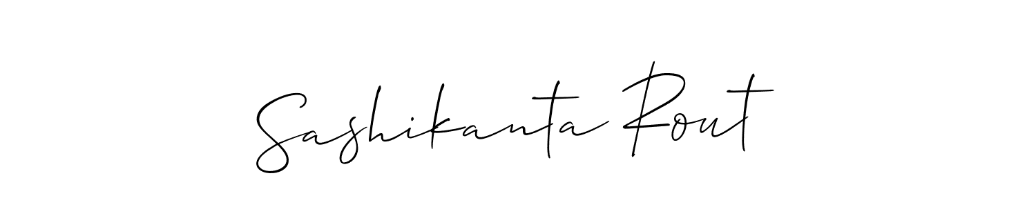 How to make Sashikanta Rout signature? Allison_Script is a professional autograph style. Create handwritten signature for Sashikanta Rout name. Sashikanta Rout signature style 2 images and pictures png