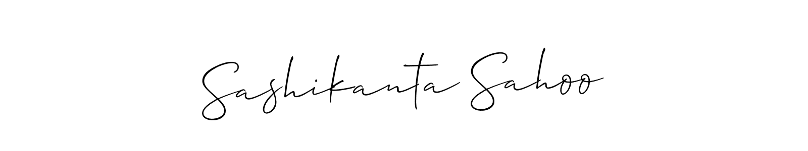 Also You can easily find your signature by using the search form. We will create Sashikanta Sahoo name handwritten signature images for you free of cost using Allison_Script sign style. Sashikanta Sahoo signature style 2 images and pictures png