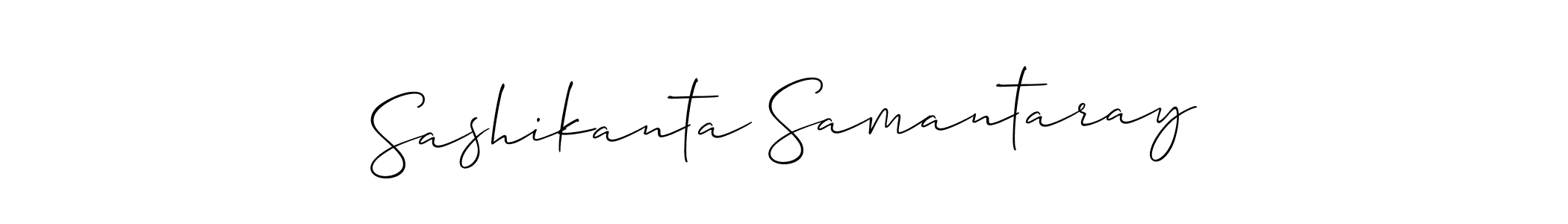 Similarly Allison_Script is the best handwritten signature design. Signature creator online .You can use it as an online autograph creator for name Sashikanta Samantaray. Sashikanta Samantaray signature style 2 images and pictures png