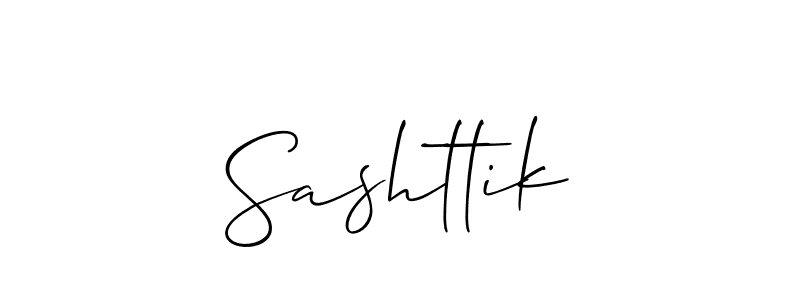 Create a beautiful signature design for name Sashttik. With this signature (Allison_Script) fonts, you can make a handwritten signature for free. Sashttik signature style 2 images and pictures png