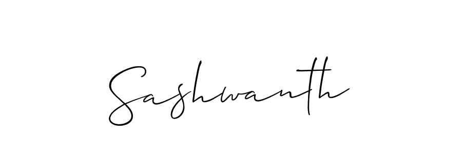 Sashwanth stylish signature style. Best Handwritten Sign (Allison_Script) for my name. Handwritten Signature Collection Ideas for my name Sashwanth. Sashwanth signature style 2 images and pictures png