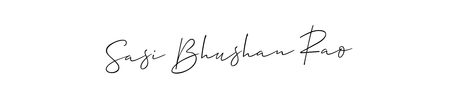 Use a signature maker to create a handwritten signature online. With this signature software, you can design (Allison_Script) your own signature for name Sasi Bhushan Rao. Sasi Bhushan Rao signature style 2 images and pictures png