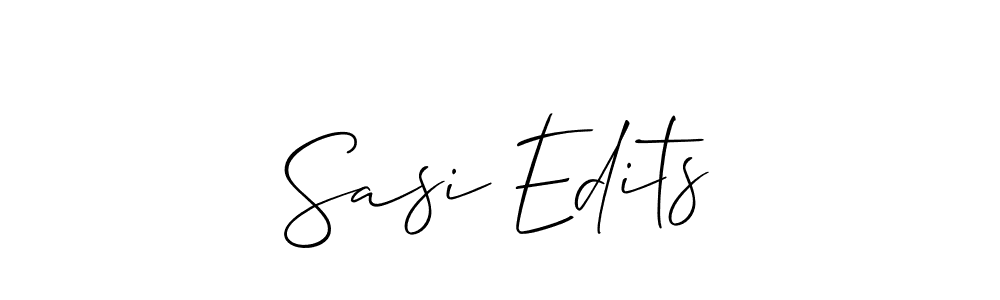 The best way (Allison_Script) to make a short signature is to pick only two or three words in your name. The name Sasi Edits include a total of six letters. For converting this name. Sasi Edits signature style 2 images and pictures png