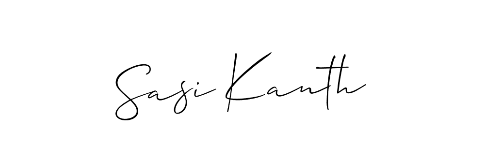 Also we have Sasi Kanth name is the best signature style. Create professional handwritten signature collection using Allison_Script autograph style. Sasi Kanth signature style 2 images and pictures png