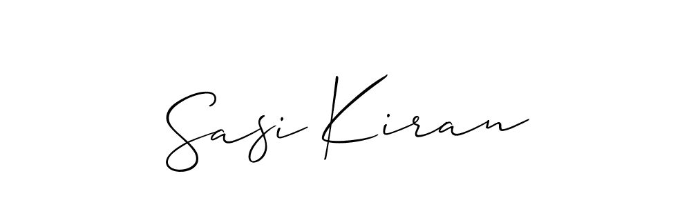 Allison_Script is a professional signature style that is perfect for those who want to add a touch of class to their signature. It is also a great choice for those who want to make their signature more unique. Get Sasi Kiran name to fancy signature for free. Sasi Kiran signature style 2 images and pictures png