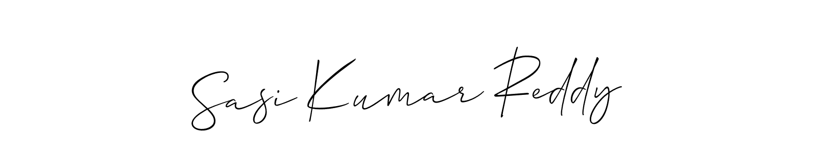 Make a short Sasi Kumar Reddy signature style. Manage your documents anywhere anytime using Allison_Script. Create and add eSignatures, submit forms, share and send files easily. Sasi Kumar Reddy signature style 2 images and pictures png