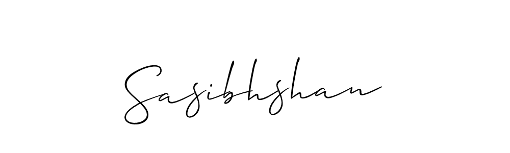 Create a beautiful signature design for name Sasibhshan. With this signature (Allison_Script) fonts, you can make a handwritten signature for free. Sasibhshan signature style 2 images and pictures png