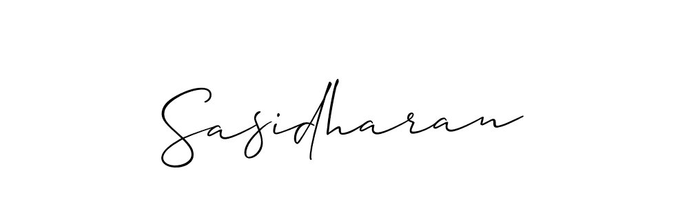 Also You can easily find your signature by using the search form. We will create Sasidharan name handwritten signature images for you free of cost using Allison_Script sign style. Sasidharan signature style 2 images and pictures png