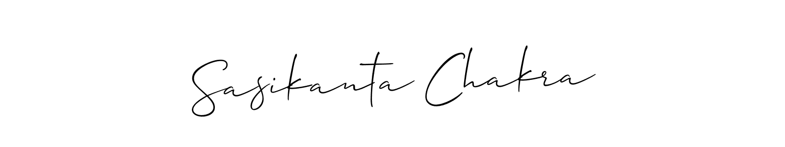 Similarly Allison_Script is the best handwritten signature design. Signature creator online .You can use it as an online autograph creator for name Sasikanta Chakra. Sasikanta Chakra signature style 2 images and pictures png