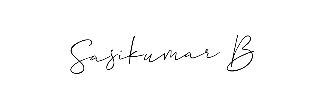 Sasikumar B stylish signature style. Best Handwritten Sign (Allison_Script) for my name. Handwritten Signature Collection Ideas for my name Sasikumar B. Sasikumar B signature style 2 images and pictures png