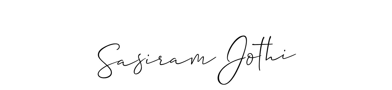Make a short Sasiram Jothi signature style. Manage your documents anywhere anytime using Allison_Script. Create and add eSignatures, submit forms, share and send files easily. Sasiram Jothi signature style 2 images and pictures png