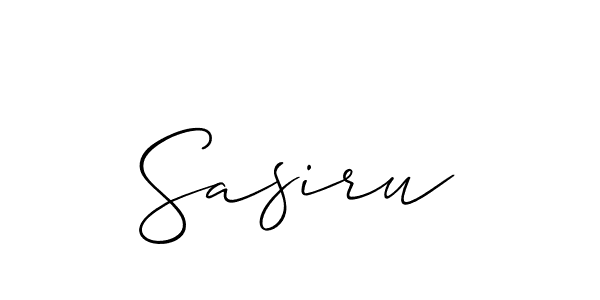 Design your own signature with our free online signature maker. With this signature software, you can create a handwritten (Allison_Script) signature for name Sasiru. Sasiru signature style 2 images and pictures png