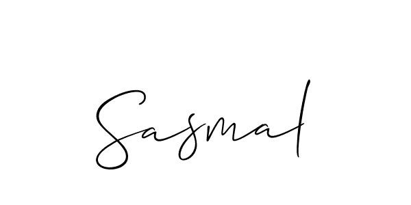 Best and Professional Signature Style for Sasmal. Allison_Script Best Signature Style Collection. Sasmal signature style 2 images and pictures png