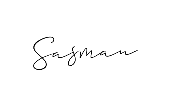 Also we have Sasman name is the best signature style. Create professional handwritten signature collection using Allison_Script autograph style. Sasman signature style 2 images and pictures png