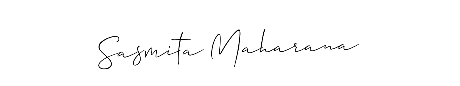 Also You can easily find your signature by using the search form. We will create Sasmita Maharana name handwritten signature images for you free of cost using Allison_Script sign style. Sasmita Maharana signature style 2 images and pictures png