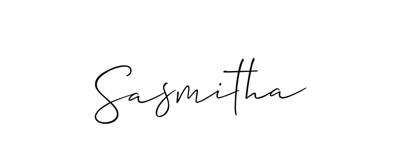 Make a beautiful signature design for name Sasmitha. Use this online signature maker to create a handwritten signature for free. Sasmitha signature style 2 images and pictures png