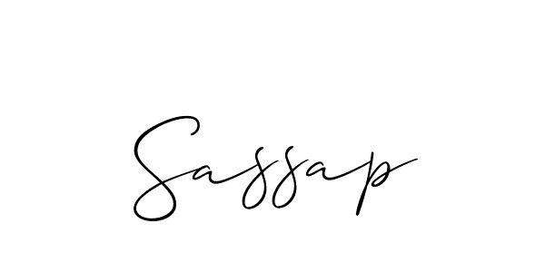 Allison_Script is a professional signature style that is perfect for those who want to add a touch of class to their signature. It is also a great choice for those who want to make their signature more unique. Get Sassap name to fancy signature for free. Sassap signature style 2 images and pictures png