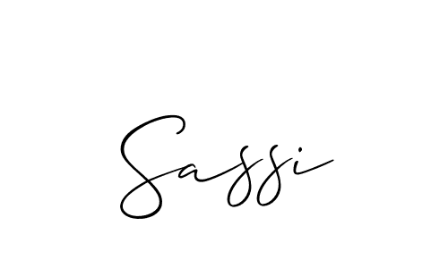 You should practise on your own different ways (Allison_Script) to write your name (Sassi) in signature. don't let someone else do it for you. Sassi signature style 2 images and pictures png