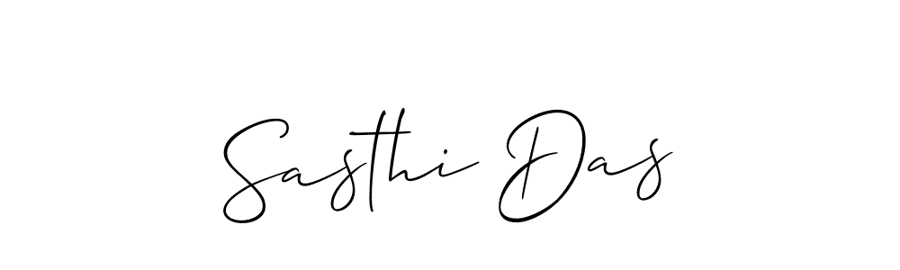 Also we have Sasthi Das name is the best signature style. Create professional handwritten signature collection using Allison_Script autograph style. Sasthi Das signature style 2 images and pictures png