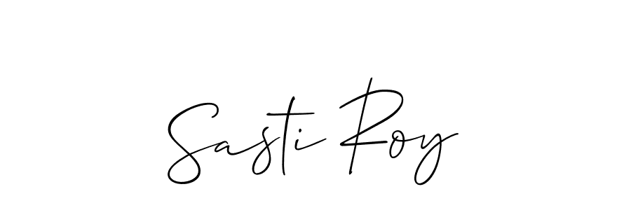 Also we have Sasti Roy name is the best signature style. Create professional handwritten signature collection using Allison_Script autograph style. Sasti Roy signature style 2 images and pictures png