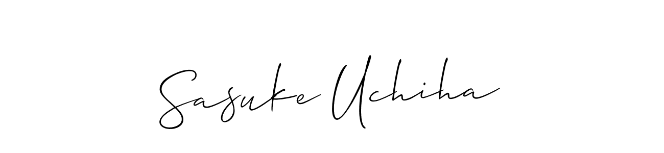 The best way (Allison_Script) to make a short signature is to pick only two or three words in your name. The name Sasuke Uchiha include a total of six letters. For converting this name. Sasuke Uchiha signature style 2 images and pictures png