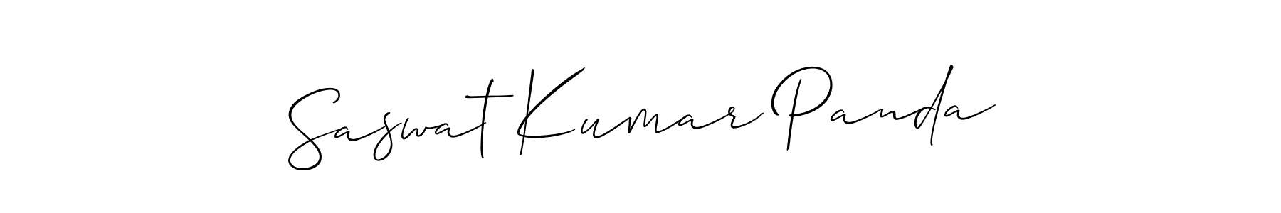 Make a beautiful signature design for name Saswat Kumar Panda. With this signature (Allison_Script) style, you can create a handwritten signature for free. Saswat Kumar Panda signature style 2 images and pictures png