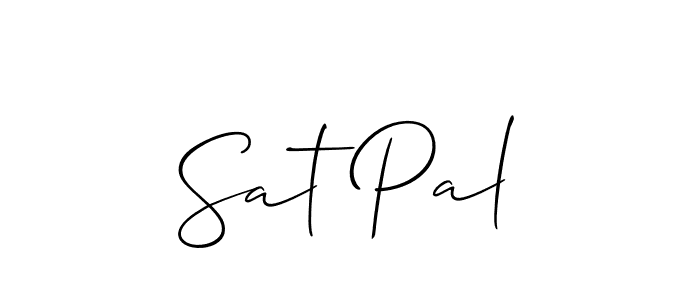 You should practise on your own different ways (Allison_Script) to write your name (Sat Pal) in signature. don't let someone else do it for you. Sat Pal signature style 2 images and pictures png