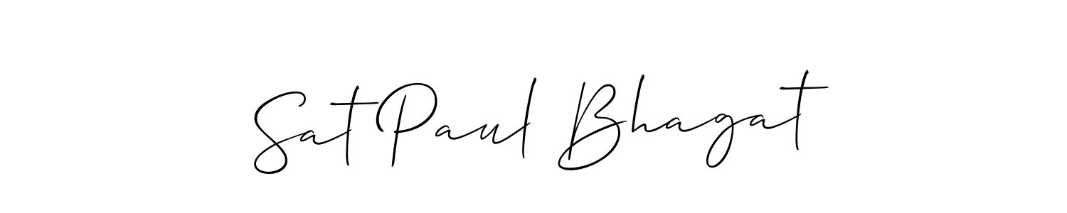 Allison_Script is a professional signature style that is perfect for those who want to add a touch of class to their signature. It is also a great choice for those who want to make their signature more unique. Get Sat Paul Bhagat name to fancy signature for free. Sat Paul Bhagat signature style 2 images and pictures png