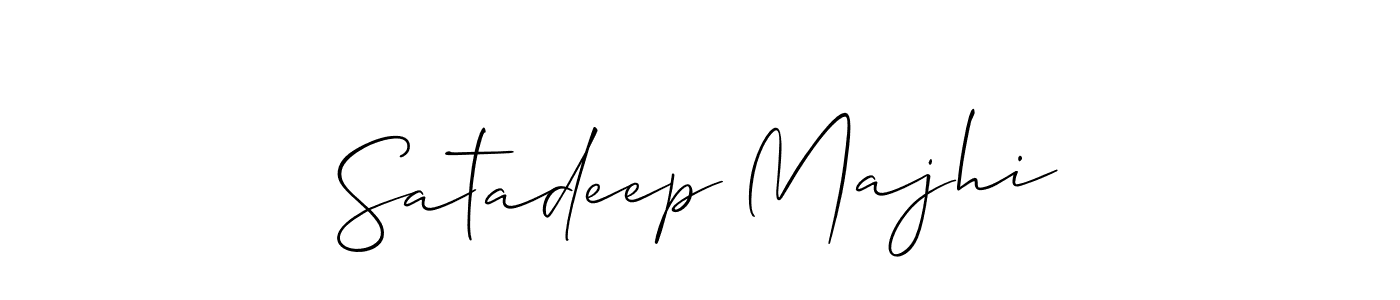 Make a beautiful signature design for name Satadeep Majhi. With this signature (Allison_Script) style, you can create a handwritten signature for free. Satadeep Majhi signature style 2 images and pictures png