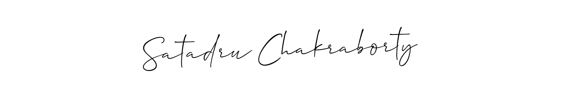 Also we have Satadru Chakraborty name is the best signature style. Create professional handwritten signature collection using Allison_Script autograph style. Satadru Chakraborty signature style 2 images and pictures png