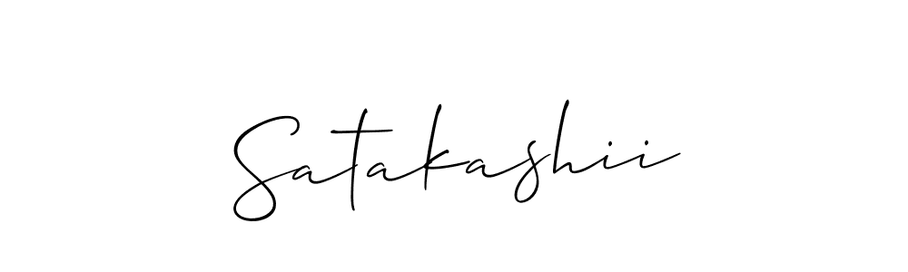 Allison_Script is a professional signature style that is perfect for those who want to add a touch of class to their signature. It is also a great choice for those who want to make their signature more unique. Get Satakashii name to fancy signature for free. Satakashii signature style 2 images and pictures png