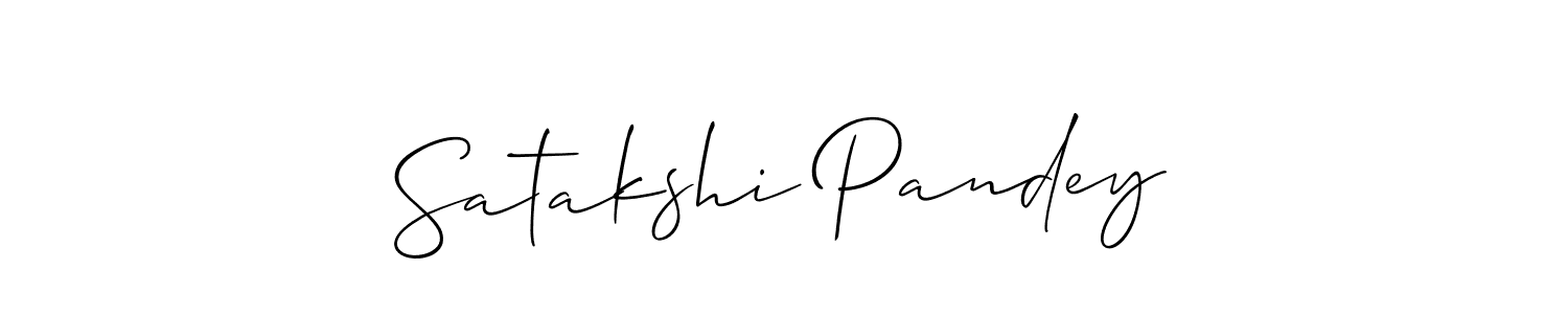 Satakshi Pandey stylish signature style. Best Handwritten Sign (Allison_Script) for my name. Handwritten Signature Collection Ideas for my name Satakshi Pandey. Satakshi Pandey signature style 2 images and pictures png